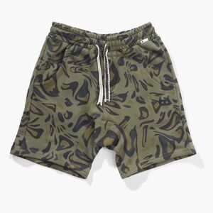 Munster Kids Boys Catslide Drawstring Shorts in Olivine Size 6Y